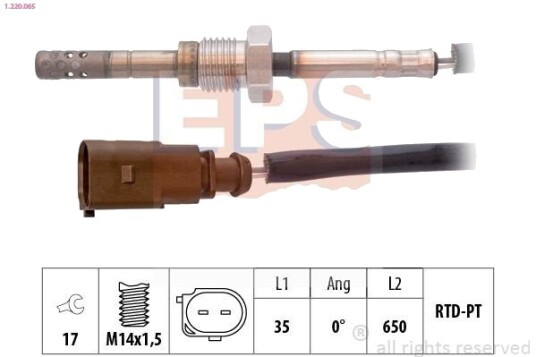 Sensor, eksostemperatur EPS 1.220.065