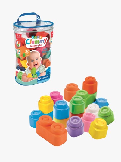 Clementoni Soft Clemmy sett med 20 klosser Clementoni Soft Clemmy sett med 20 klosser