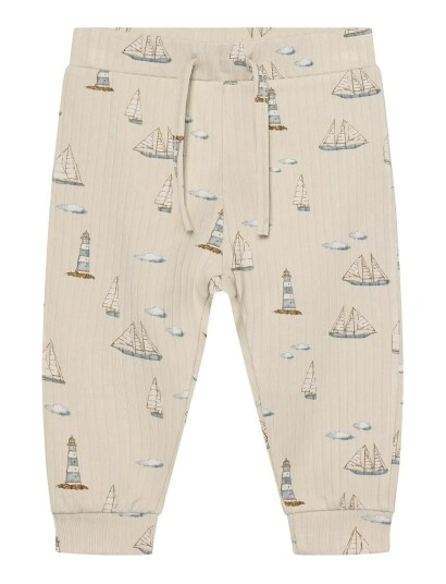 En Fant Pants Rib Aop Beige 56 En Fant Pants Rib Aop Beige 56