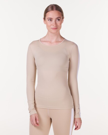 LEVITY Division Lightweight Long Sleeve Beige Pepper - S