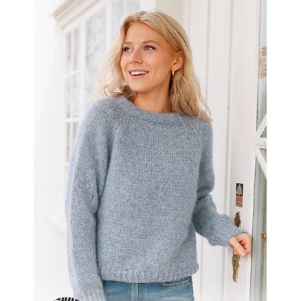 Foggy Autumn by DROPS Design Genser Strikkeoppskrift str S XXXL