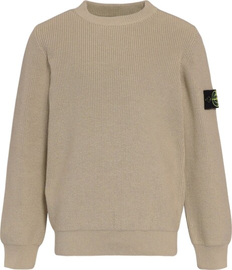 Stone Island Genser Strikk Dove Grey Stone Island 8 år 128 Genser Beige
