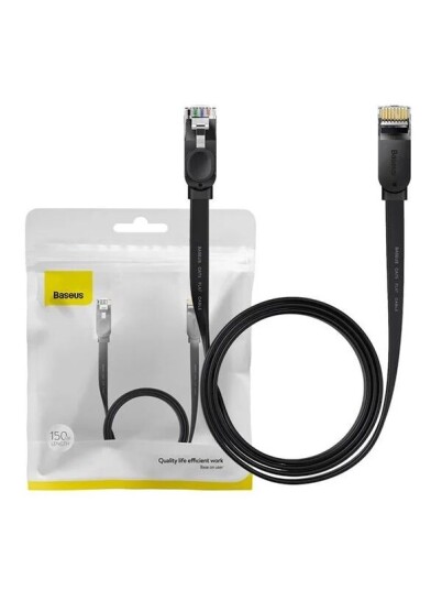 Ethernet RJ45 1Gbps 1.5m network cable (black)