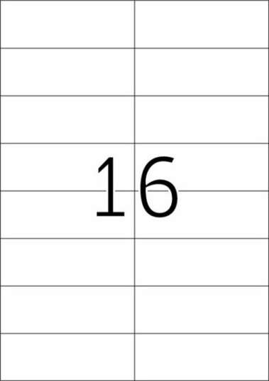Herma Premium - Papir - Matt - Permanent Selv-Adhesiv - Hvit - 105 X 37 Mm 3200 Etikett(Er) (200 Ark X 16) Laminerte Etiketter