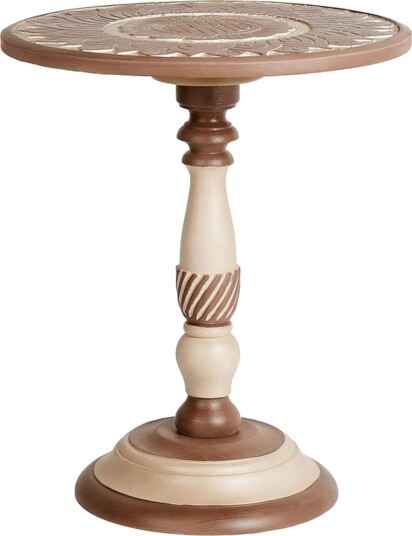Derren Sidebord 45 cm - Mørkt tre/Beige