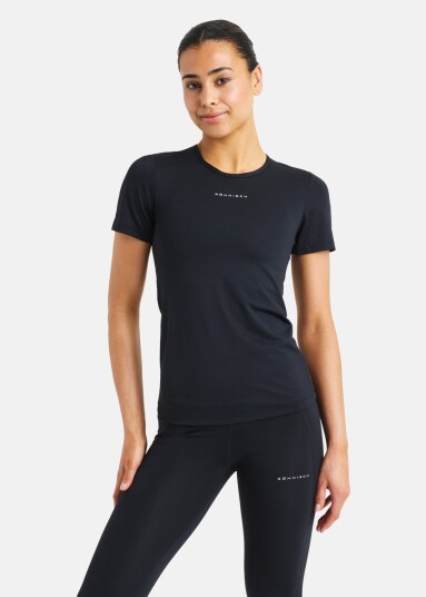 Röhnisch Jacquard Ss Top Black Xs Løpe T Shirts
