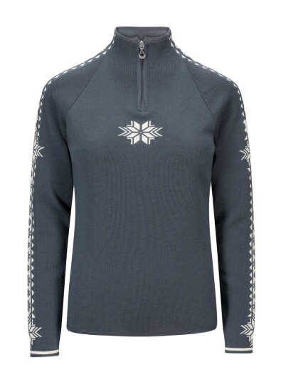 Dale Of Norway Women"s Geilo Sweater Steel Offwhite M