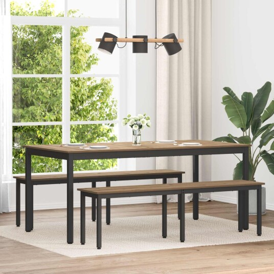 vidaXL benk Kunstnerisk Eik 160 x 35 x 45 cm Konstruert tre vidaXL benk Kunstnerisk Eik 160 x 35 x 45 cm Konstruert tre