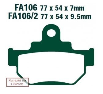 Bremseklosser EBC Brakes FA106TT