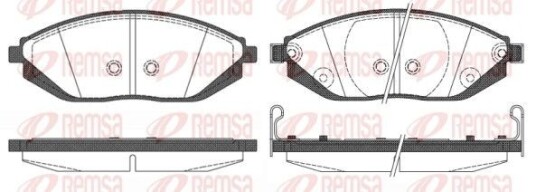 Bremseklosser REMSA 1472.02 Bremseklosser REMSA 1472.02