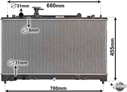 VAN WEZEL 27002227 Radiator motorkjøling VAN WEZEL 27002227 Radiator motorkjøling