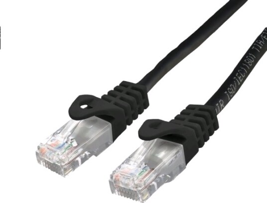 C Tech Patchkabel Cat6 Utp Svart 5M