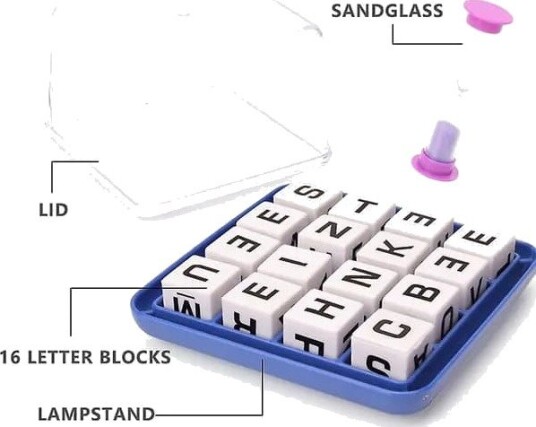 Boggle Word Link Terningespill Brettspill for Barn