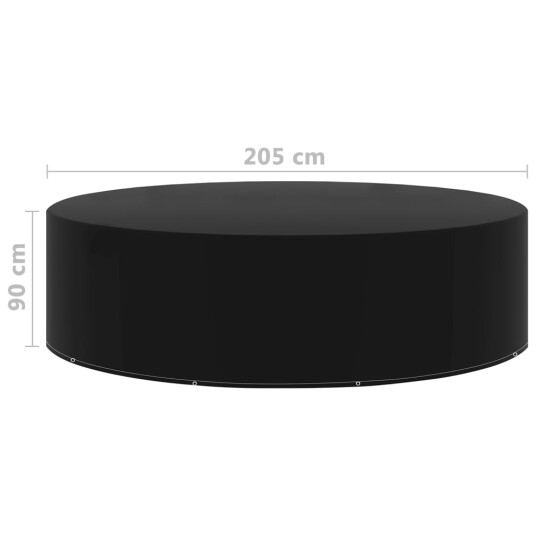 vidaXL Hagemøbeltrekk 2 stk 10 maljer 205x90 cm