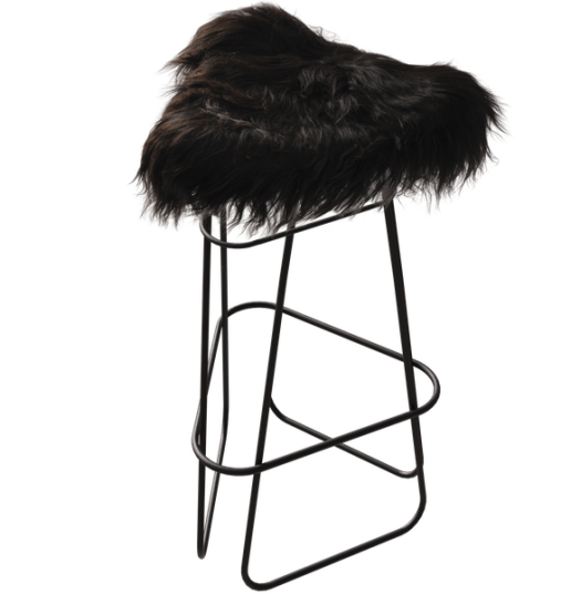 Cuero Iceland Barstol 82 cm Sort / Wild Black