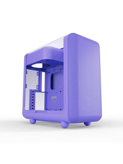 HYTE X50 Taro Milk Midi Tower Kabinett med Herdet Glass Lilla HYTE X50 Taro Milk Midi Tower Kabinett med Herdet Glass Lilla