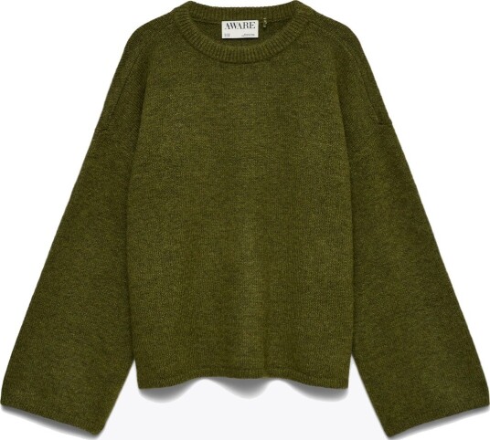 Vero Moda Aware Daisy Long Sleeve O Neck Oversize Pullover Grønn XS/S Vero Moda Aware Daisy Long Sleeve O Neck Oversize Pullover Grønn XS/S