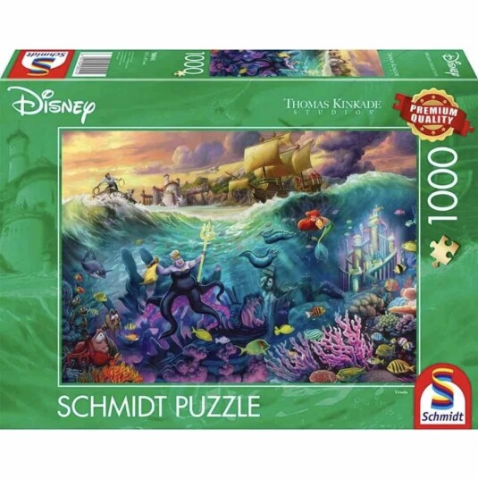Schmidt Thomas Kinkade Puslespill 1000 Brikker Disney Den Lille Havfruen Ursula