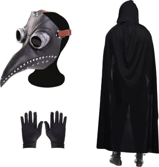 Halloween Pestdoktor Steampunk Maske i Lateks RM FM-