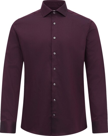 Bruun & Stengade Bs Hvang Slim Fit Shirt Burgundy 39 Bruun & Stengade Bs Hvang Slim Fit Shirt Burgundy 39