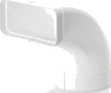 Silverline 90* bøying med rund/flat adapter Silverline 90* bøying med rund/flat adapter