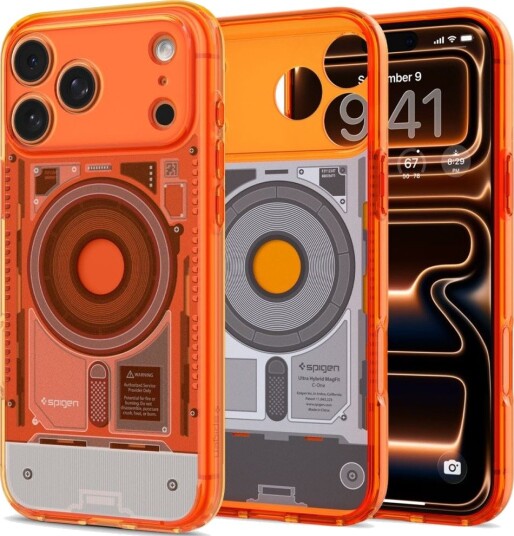 Spigen Ultra Hybrid C-One MagSafe Mobildeksel i Tangerine for iPhone 17 Pro/18 Pro Spigen Ultra Hybrid C-One MagSafe Mobildeksel i Tangerine for iPhone 17 Pro/18 Pro