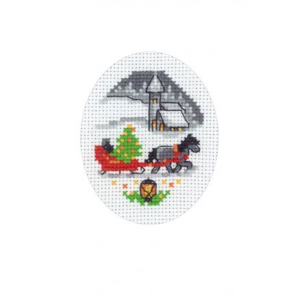 Permin Broderisett julekort Kane 9x13cm