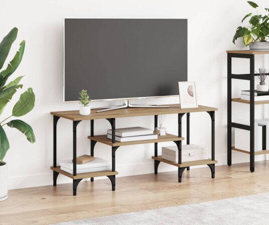TV skap Artisan Eik 102 x 35 x 45,5 cm Ingeniørtre og jern TV skap Artisan Eik 102 x 35 x 45,5 cm Ingeniørtre og jern