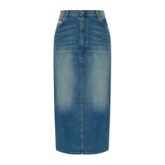 Moschino Dame Skjørt Blå M, Moschino Dame Skjørt Blå M,