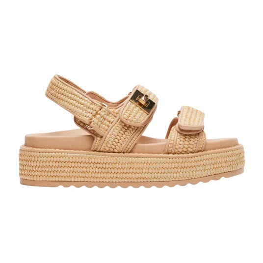 Steve Madden Sandaler Bigmona Nat Raffia Brun
