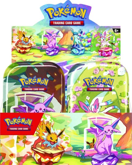 Pokemon SV8.5 Prismatic Evolutions Mini tin Pokemon SV8.5 Prismatic Evolutions Mini tin