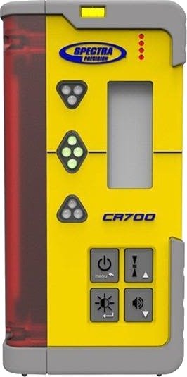 Spectra Precision CR700 Lasermottaker Med Batterier Og Fester