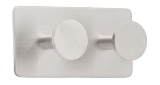 BESLAG DESIGN BASE 210 WALL HOOK MATTE STEEL 2 HOOKS 61411-21