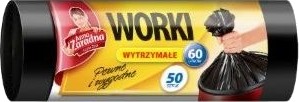 Anna Praktiske Arbeidsavfallsposer Hdpe 60L 50 Stk. Svarte Az1 Wns 0806
