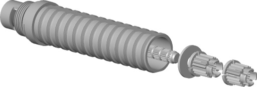 Dornbracht Toppdel lukkes mot klokken 1/2"