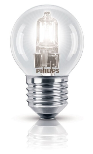 Philips Ecoclassic Halogenlyspære Form: P45 Klar Finish E27 18 W Ekvivalent 23 Klasse D 2800 K Philips Ecoclassic Halogenlyspære Form: P45 Klar Finish E27 18 W Ekvivalent 23 Klasse D 2800 K