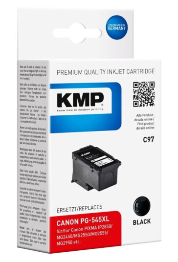 Kmp C97 - 15 Ml - Høy Ytelse - Svart - Kompatibel - Blekkpatron (Alternativ For: Canon 8286B001 Canon Pg-545Xl) - For Canon Pixma Mg3150 Mg3550 Mg3650 Mg4250 Mx395 Mx475 Mx525 Mx535 Ts5150 Ts5151 Kmp C97 - 15 Ml - Høy Ytelse - Svart - Kompatibel - Blekkpatron (Alternativ For: Canon 8286B001 Canon Pg-545Xl) - For Canon Pixma Mg3150 Mg3550 Mg3650 Mg4250 Mx395 Mx475 Mx525 Mx535 Ts5150 Ts5151
