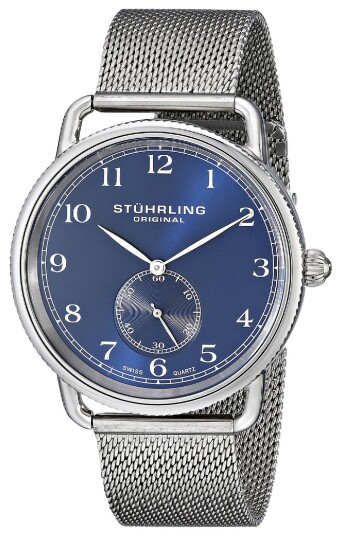 Stührling Original Herreklokke 207M.03 Blå/Stål Ø40 mm Stührling Original Herreklokke 207M.03 Blå/Stål Ø40 mm