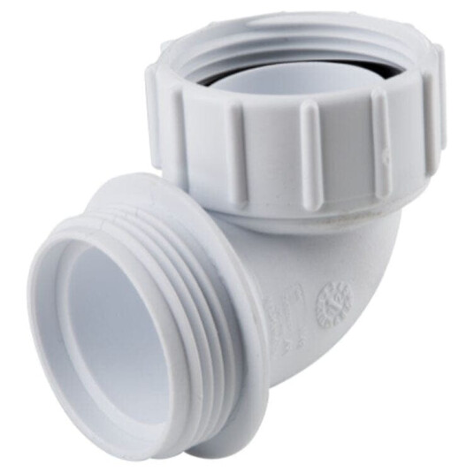 Wavin HepVo 32mm Adaptervinkel for Luktsperre, Hvit