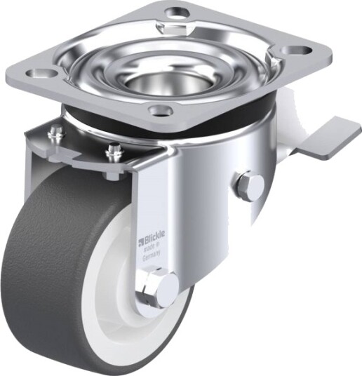 Blickle 622837 Lk-Poth 75G-St Styrehjul Med Brems, Hjuldiameter 75 Mm, Bæreevne (Maks.) 200 Kg, 1 Stk