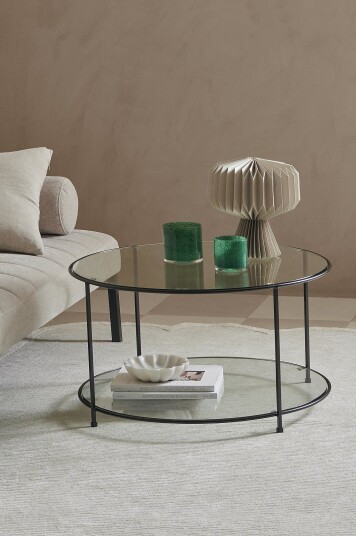 Ellos Home Sofabord Missi diameter 80 cm Svart