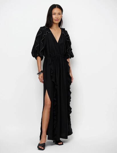 Dante6 Dante6 Anzur Embellished Maxi Dress Black 36