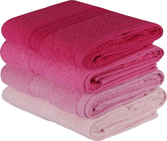 Hobby Håndkle 50x90 cm 4 pk Rosa