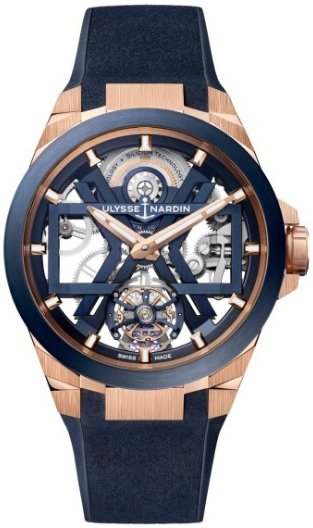 Ulysse Nardin Herreklokke 1725 400 3A 3A Blast Skjelettkuttet/Gummi