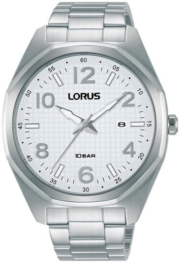Lorus Herreklokke RH971NX9 Classic Hvit/Stål Ø42 mm Lorus Herreklokke RH971NX9 Classic Hvit/Stål Ø42 mm