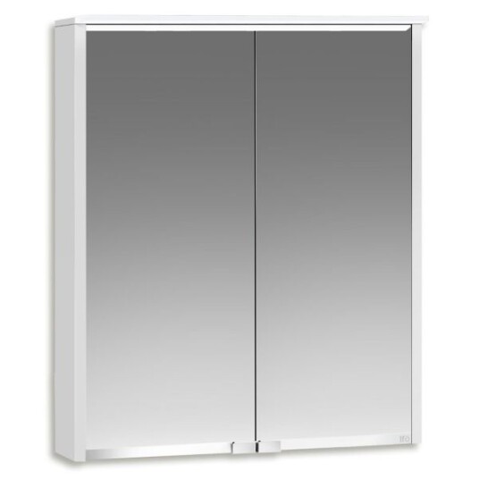 Ifö Option Bas 55 Baderomsskap hvit, med speil og belysning 550 mm