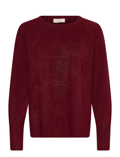 FREE/QUENT Fqgrsevalin-Pullover - Burgundy - S