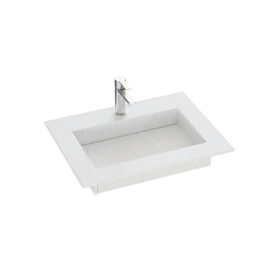 Dansani Inzo Angular D45,50cm Silestone Desert Silver 60-79cm