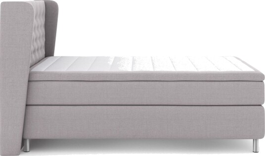 Select No 5 Komplett Sengepakke 140x200 Fast WatergeLysegrå/Metallben