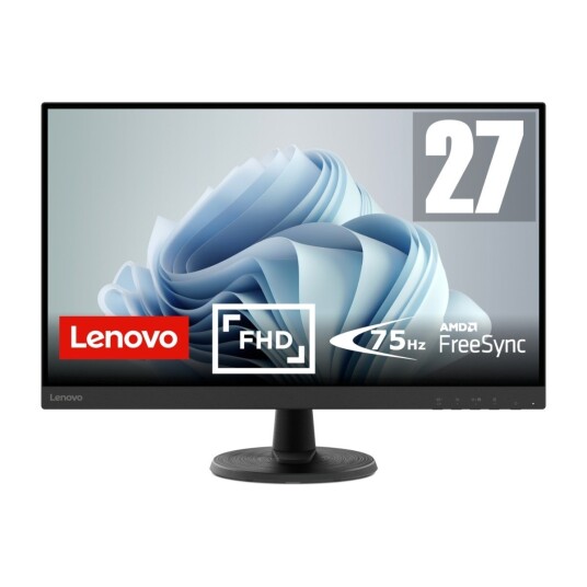 Lenovo D27-40 27" Full HD LED-skjerm 75Hz med HDMI og VGA Lenovo D27-40 27" Full HD LED-skjerm 75Hz med HDMI og VGA